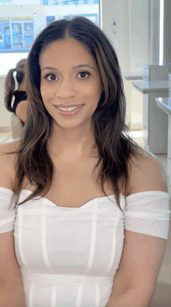 bridal hair and makeup trial in natural light